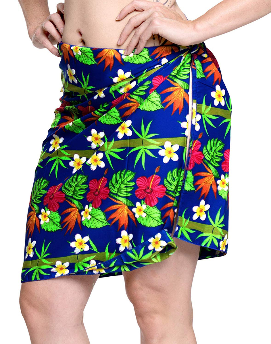 LA LEELA Women Beachwear Bikini Cover up Wrap Pareo Dress Swimwear Mini  Sarong 2 | Beach Hawaiian Shirts, Sarongs, Dresses, Caftans, Kaftans,  Cardigans, Kimonos for Men & Women