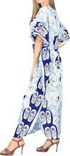 Load image into Gallery viewer, LA LEELA Cotton Batik Women&#39;s Kaftan Nightgown