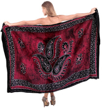 Load image into Gallery viewer, La Leela Rayon Batik Paisley Bikini  Beach Wrap Sarong