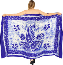 Load image into Gallery viewer, La Leela Rayon Batik Paisley Bikini  Beach Wrap Sarong