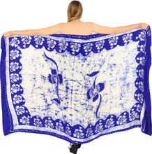 Load image into Gallery viewer, La Leela Rayon Batik Flower Bikini  Beach Wrap Sarong