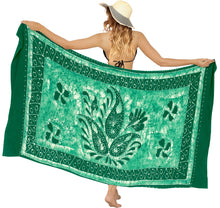 Load image into Gallery viewer, La Leela Rayon Batik Paisley Bikini  Beach Wrap Sarong