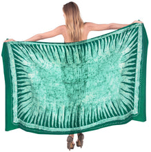 Load image into Gallery viewer, La Leela Rayon Batik Leaf Bikini  Beach Wrap Sarong