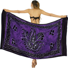 Load image into Gallery viewer, La Leela Rayon Batik Paisley Bikini  Beach Wrap Sarong