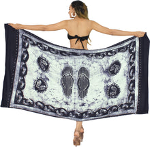 Load image into Gallery viewer, La Leela Rayon Batik Flip Flop Bikini  Beach Wrap Sarong 72&quot;x 39&quot;