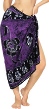 Load image into Gallery viewer, La Leela Rayon Batik Flower Bikini  Beach Wrap Sarong