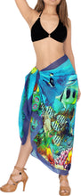 Load image into Gallery viewer, Ocean Harmony Under Water Fishes  Sheer Beach Wrap For Women