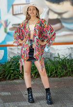 Load image into Gallery viewer, Sheer Cardigan Open Front Kimon Beach Coverup Emarald Green 918885