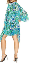 Load image into Gallery viewer, Sheer Cardigan Open Front Kimon Beach Coverup Blue 917087