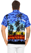 Load image into Gallery viewer, Hawaiian Shirt Palm Trees Sunset