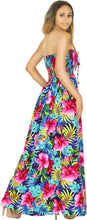 Cargar imagen en el visor de la galería, Multicolor Allover Flower Printed Long Tube Dress For Women