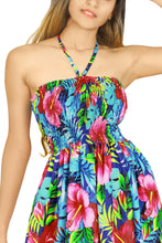 Cargar imagen en el visor de la galería, Multicolor Allover Flower Printed Long Tube Dress For Women