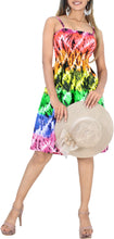 Load image into Gallery viewer, Vibrant Harmony Multi Color Allover Printed Short Tube Dress For Women