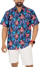 Load image into Gallery viewer, Multicolor Allover Leaves Printed Hawaiian Beach Shirt For Men