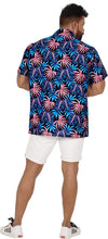 Load image into Gallery viewer, Multicolor Allover Leaves Printed Hawaiian Beach Shirt For Men