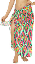 Cargar imagen en el visor de la galería, Multicolor Sheer Artistic Print Beach Wrap For Women