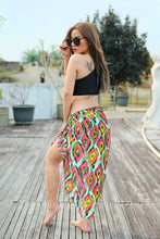 Load image into Gallery viewer, Multicolor Sheer Artistic Print Beach Wrap For Women