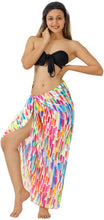 Cargar imagen en el visor de la galería, Multicolor Sheer Artistic Print Beach Wrap For Women