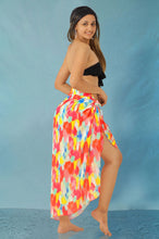 Load image into Gallery viewer, Sheer Abstract Print Beach Wrap For Women