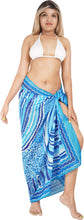 Load image into Gallery viewer, Ocean-Inspired Elegance BlueSheer Abstract Printed Beach Wrap For Women