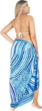 Load image into Gallery viewer, Ocean-Inspired Elegance BlueSheer Abstract Printed Beach Wrap For Women