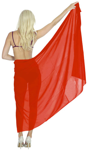 la-leela-sheer-chiffon-women-wrap-beach-sarong-solid-swimsuit-wrap-skirts-full-long-Blood Red_O12