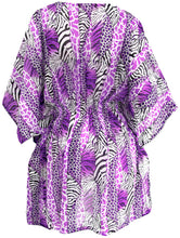 Load image into Gallery viewer, LA LEELA Night Dress Women Short Nightgowns Sleeping Ts Comfy Nightwear US 8-14 Purple_F994