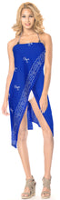 Load image into Gallery viewer, la-leela-cotton-casual-resort-pareo-girl-sarong-solid-72x19-royal-blue_462-blue_e357