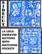 Load image into Gallery viewer, la-leela-shirt-casual-button-down-short-sleeve-beach-shirt-men-aloha-pocket-Shirt-Blue_W323