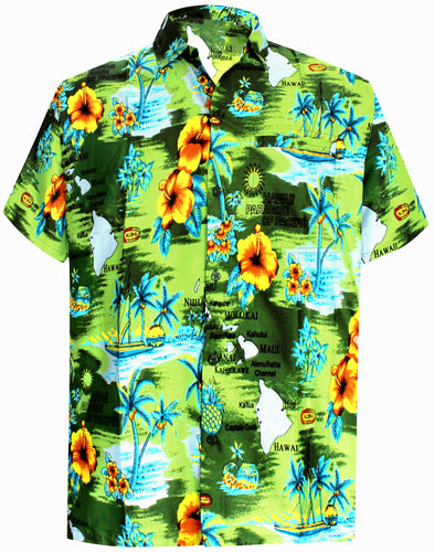 la-leela-shirt-casual-button-down-short-sleeve-beach-shirt-men-aloha-pocket-Shirt-Green_AA45