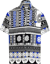 Load image into Gallery viewer, la-leela-shirt-casual-button-down-short-sleeve-beach-shirt-men-aloha-pocket-Blue_W225