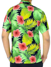 Load image into Gallery viewer, la-leela-shirt-casual-button-down-short-sleeve-beach-shirt-men-aloha-pocket-Blood Red_W334