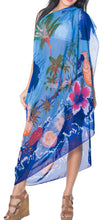 Load image into Gallery viewer, LA LEELA Women&#39;s Swimwear Pareo Cover Up Sarong Wrap Skirts 69&quot;x42&quot; Blue_E174