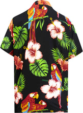 Load image into Gallery viewer, la-leela-shirt-casual-button-down-short-sleeve-beach-shirt-men-aloha-pocket-Shirt-Halloween Black_W336