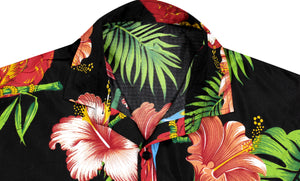 la-leela-shirt-casual-button-down-short-sleeve-beach-shirt-men-aloha-pocket-Shirt-Halloween Black_W336