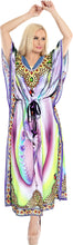 Load image into Gallery viewer, la-leela-lounge-likre-digital-long-caftan-beach-dress-OSFM 14-22W [L- 3X]-Multicolor_V546