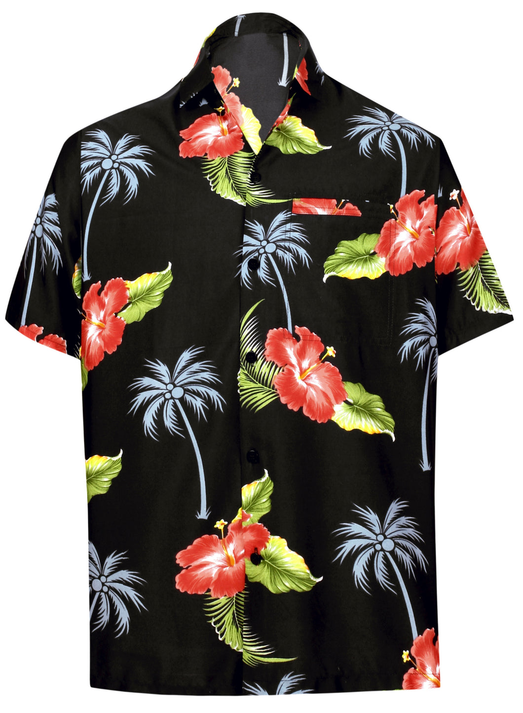 LA LEELA Shirt Casual Button Down Short Sleeve Beach Shirt Men Aloha ...
