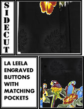 Load image into Gallery viewer, la-leela-shirt-casual-button-down-short-sleeve-beach-shirt-men-aloha-pocket-Shirt-Halloween Black_W370