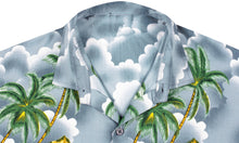 Cargar imagen en el visor de la galería, la-leela-shirt-casual-button-down-short-sleeve-beach-shirt-men-aloha-pocket-Shirt-Grey_W161