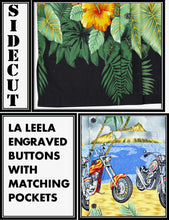 Load image into Gallery viewer, la-leela-shirt-casual-button-down-short-sleeve-beach-shirt-men-aloha-pocket-Shirt-Grey_W161