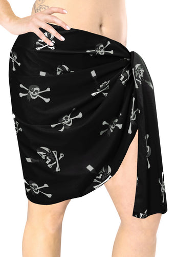 la-leela-likre-swimwear-wrap-party-girl-beach-sarong-printed-78x21-black