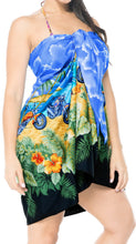 Load image into Gallery viewer, LA LEELA Women&#39;s Beach Sarong Cover Up Pareo Swimsuit Wrap One Size Blue_E401