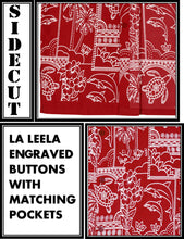 Load image into Gallery viewer, la-leela-shirt-casual-button-down-short-sleeve-beach-shirt-men-aloha-pocket-Blood Red_W469