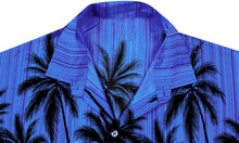 Load image into Gallery viewer, la-leela-shirt-casual-button-down-short-sleeve-beach-shirt-men-aloha-pocket-Shirt-Blue_W382