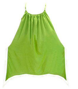 Rayon Women's Beachwear Bikini Cover up Swimwear Swimsuit Classic Blouse Green