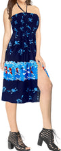 Load image into Gallery viewer, LA LEELA Women&#39;s One Size Beach Dress Tube Dress navy Blue One Size Halloween