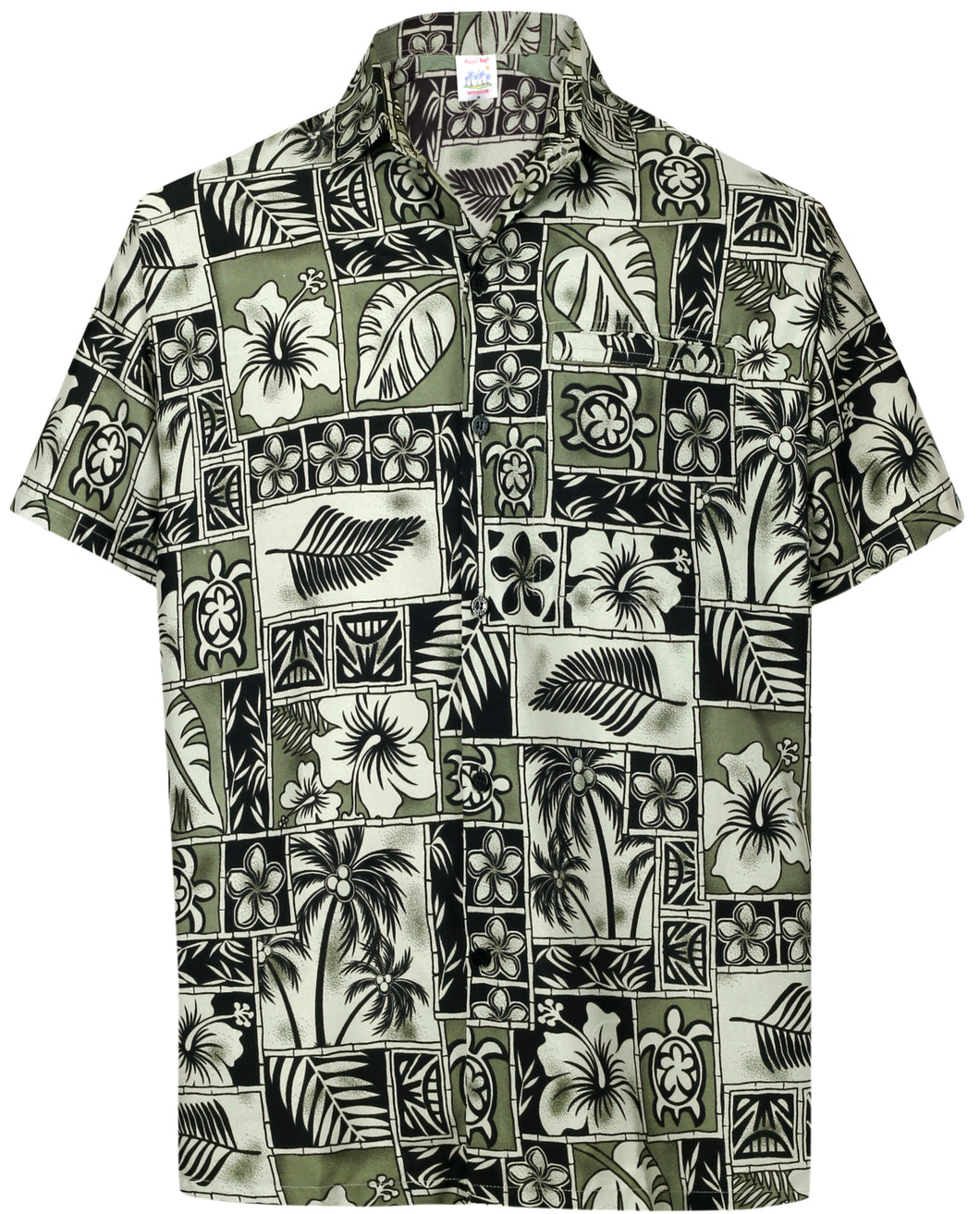 la-leela-shirt-casual-button-down-short-sleeve-beach-shirt-men-aloha-pocket-Shirt-Halloween Black_W403