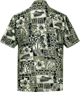 la-leela-shirt-casual-button-down-short-sleeve-beach-shirt-men-aloha-pocket-Shirt-Halloween Black_W403