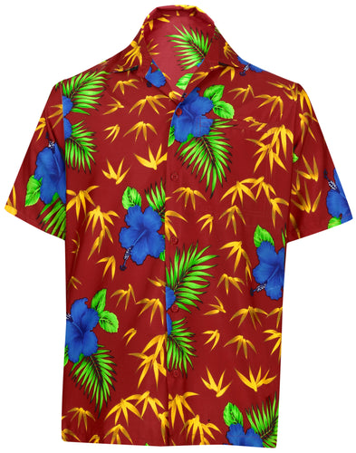 la-leela-shirt-casual-button-down-short-sleeve-beach-shirt-men-aloha-pocket-Shirt-Blood Red_W414