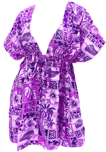 la-leela-bikni-swimwear-soft-fabric-printed-beachwear-loose-cover-up-OSFM 14-24W [L- 3X]-Violet_O231